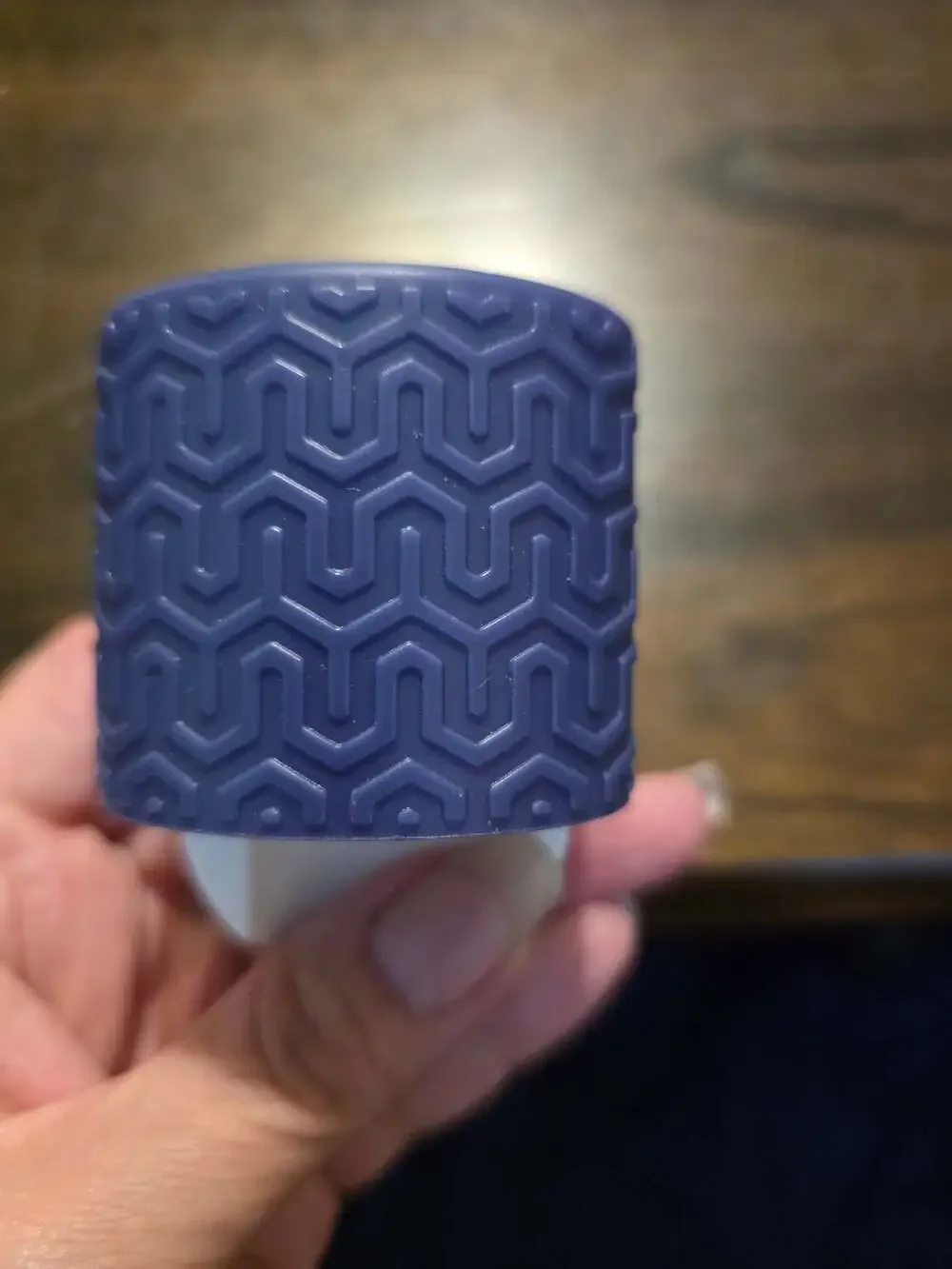 Yankee Candle ScentPlug Wall Fragrance Diffuser Blue Geometric Pattern Shell